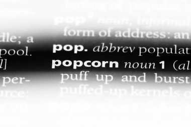 patlamış mısır Word'de bir sözlük. patlamış mısır kavramı.