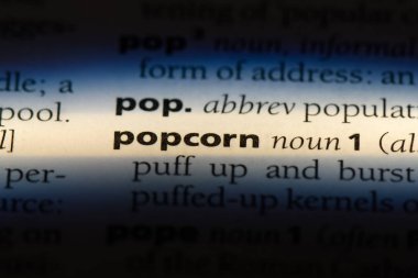 patlamış mısır Word'de bir sözlük. patlamış mısır kavramı.