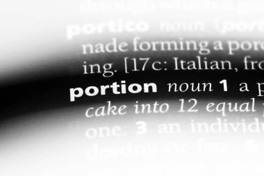 bölümü Word'de bir sözlük. bölümü kavramı.