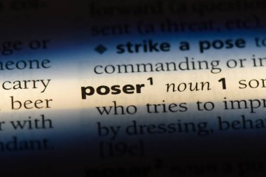 Poser Word'de bir sözlük. Poser kavramı.