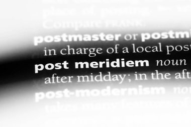 öğleden sonra tek kelimeyle bir sözlük. öğleden sonra kavramı.