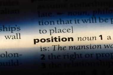 sözcük sözlükte getirin. pozisyon kavramı.