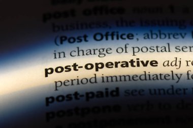 post operatif kelime sözlüğe. post operatif kavramı.