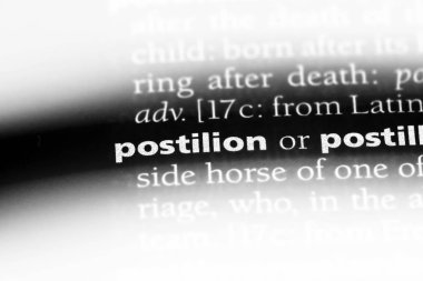 postilion sözcük sözlüğe. postilion kavramı.