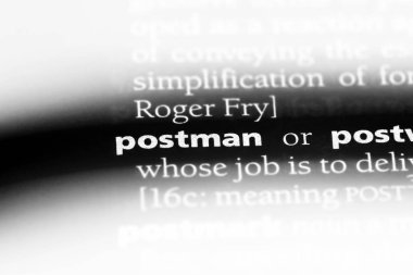 Postacı Word'de bir sözlük. Postacı kavramı.