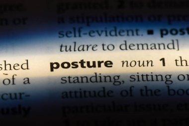 duruş Word'de bir sözlük. duruş kavramı.