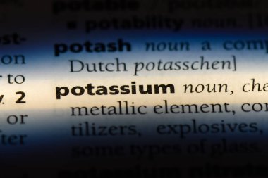 Potasyum Word'de bir sözlük. Potasyum kavramı.