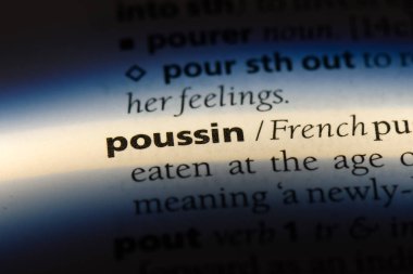Poussin Word'de bir sözlük. Poussin kavramı.