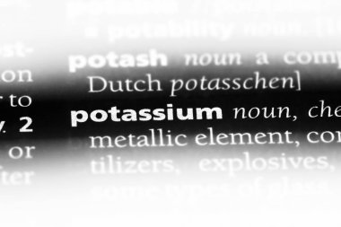 Potasyum Word'de bir sözlük. Potasyum kavramı.