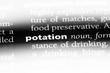 potation sözcük sözlüğe. potation kavramı.