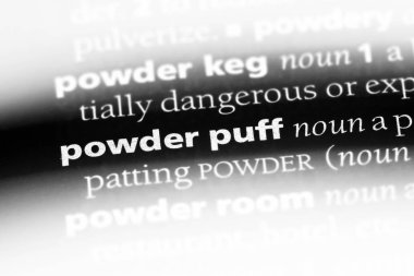 toz puf Word'de bir sözlük. toz puf kavramı.