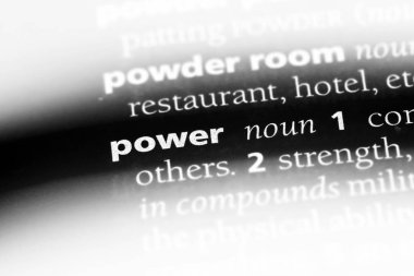 güç Word'de bir sözlük. güç kavramı.