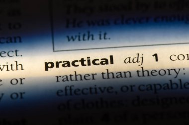 pratik kelime sözlüğe. pratik kavramı.