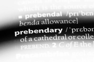 prebendary sözcük sözlüğe. prebendary kavramı.