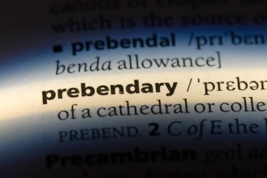prebendary sözcük sözlüğe. prebendary kavramı.
