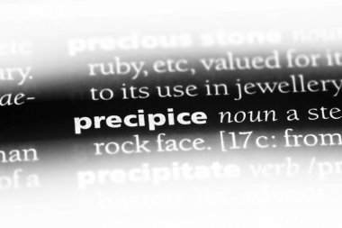 uçurumun Word'de bir sözlük. uçurumun kavramı.