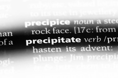 bir sözlüğü'ndeki sözcüğü çökelti. kavram çökelti.