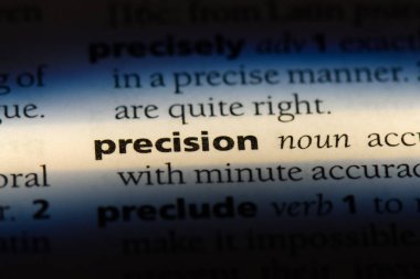 hassas Word'de bir sözlük. hassas kavramı.