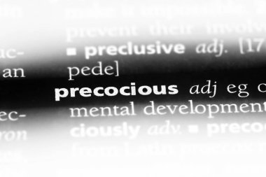 Erken gelişmiş sözcüğü sözlüğe. Erken gelişmiş kavramı.