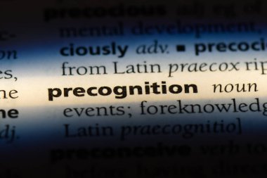 önsezi Word'de bir sözlük. önsezi kavramı.