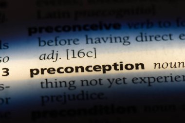 önyargı Word'de bir sözlük. önyargı kavramı.