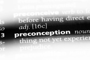 önyargı Word'de bir sözlük. önyargı kavramı.