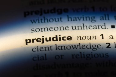 önyargı Word'de bir sözlük. önyargı kavramı.