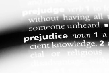 önyargı Word'de bir sözlük. önyargı kavramı.
