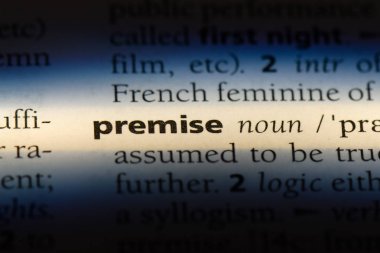 öncül Word'de bir sözlük. öncül kavramı.