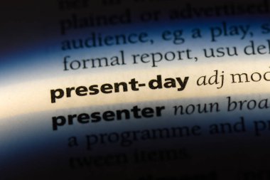 Günümüzde Word'de bir sözlük. Günümüzde kavramı.