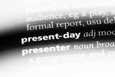 Günümüzde Word'de bir sözlük. Günümüzde kavramı.