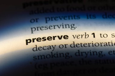 bir sözlüğü'ndeki sözcüğü korumak. kavramı korumak.