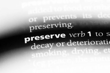 bir sözlüğü'ndeki sözcüğü korumak. kavramı korumak.