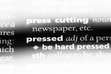 basılı kelime sözlüğe. preslenmiş kavramı.