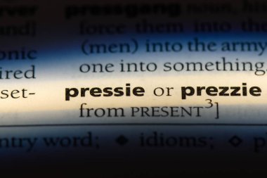 hediye Word'de bir sözlük. hediye kavramı.