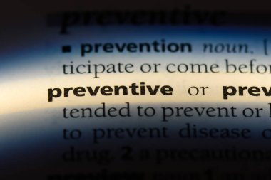 bir sözlüğü'ndeki önleyici sözcüğü. önleyici kavramı.