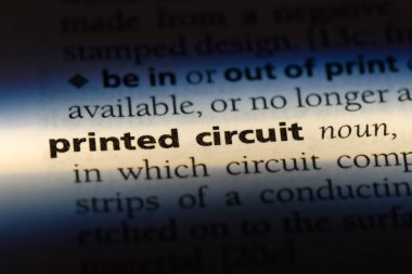 Baskılı devre Word'de bir sözlük. Baskılı devre kavramı.