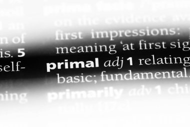 ilkel Word'de bir sözlük. ilkel kavramı.