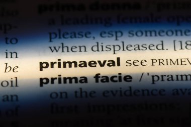 Primaeval tek kelimeyle bir sözlük. Primaeval kavramı.