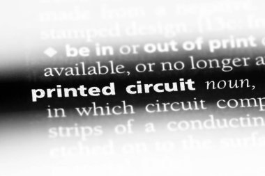 Baskılı devre Word'de bir sözlük. Baskılı devre kavramı.