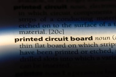 Baskılı devre kurulu sözcük sözlüğe. Baskılı devre kartı kavramı.