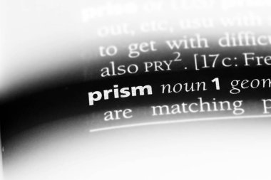 prizma Word'de bir sözlük. prizma kavramı.