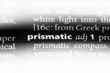 Prizmatik tek kelimeyle bir sözlük. Prizmatik kavramı.