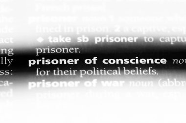 bir sözlük Word'de vicdan esiri. vicdan kavramı tutsağı.