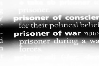 savaş esiri Word'de bir sözlük. savaş esiri kavramı.