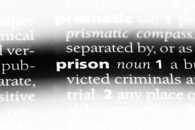 bir sözlüğü'ndeki sözcüğü hapishane. Hapishane kavramı.