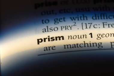 prizma Word'de bir sözlük. prizma kavramı.