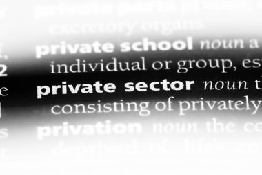 özel sektör Word'de bir sözlük. özel sektör kavramı.