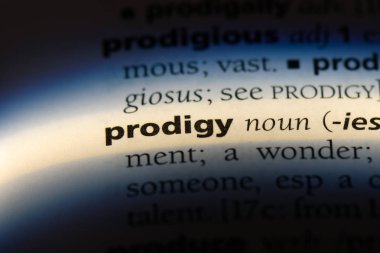 harika tek kelimeyle bir sözlük. Prodigy kavramı.