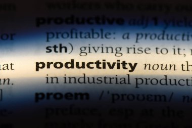 verimlilik Word'de bir sözlük. verimlilik kavramı.